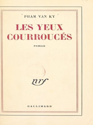 cover image of Les yeux courroucés